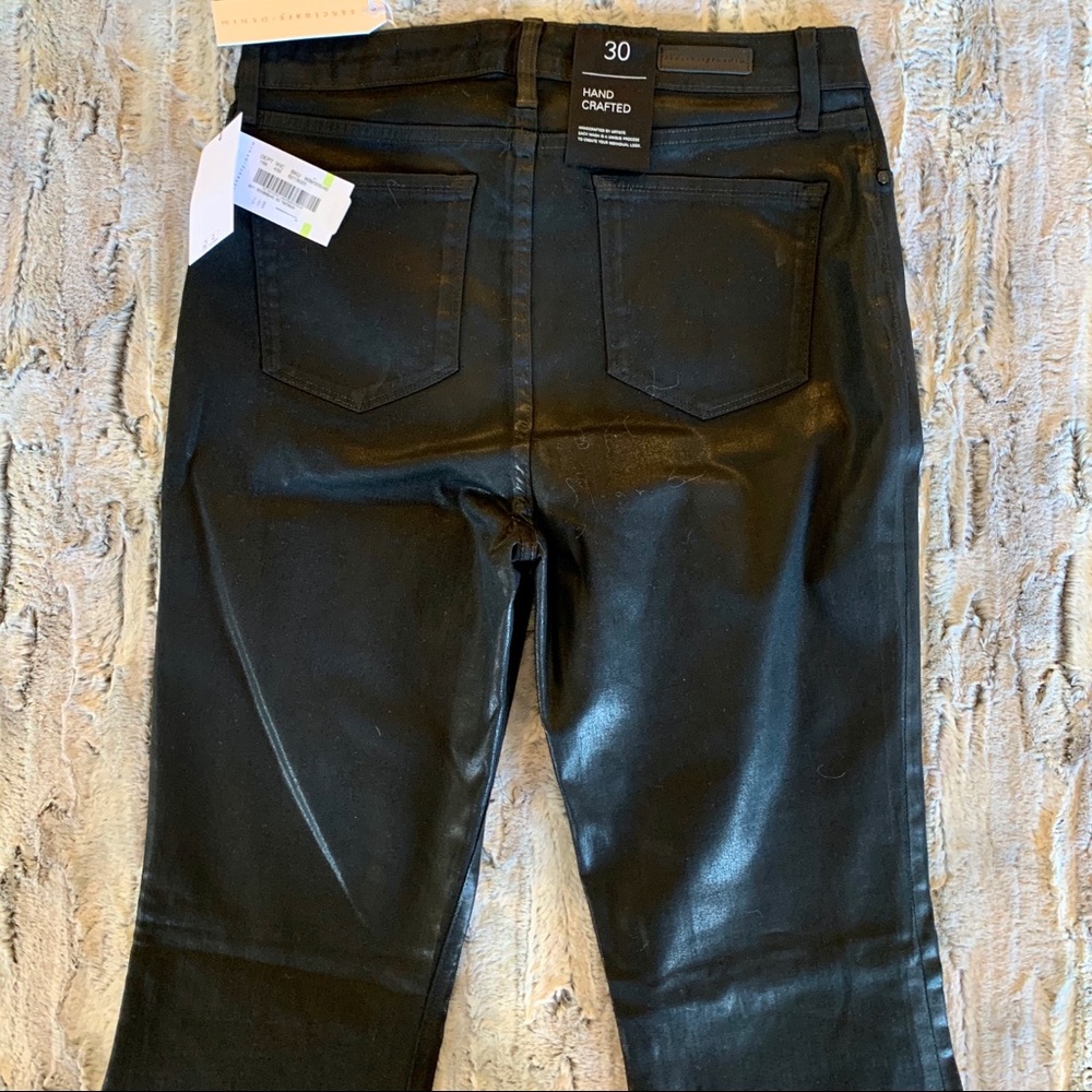 Black snake coated Sanctuary flare leg jeans - Picture 5 of 9